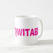 Roze Funk ongekende Mok (Voorkant rechts)