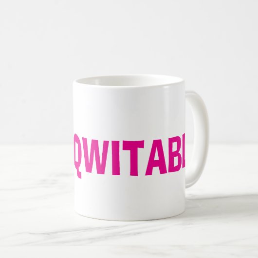 Roze Funk ongekende Mok (Voorkant rechts)