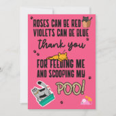 Roze Funny Cute Happy Moederdag uit kat Kaart (Voorkant)