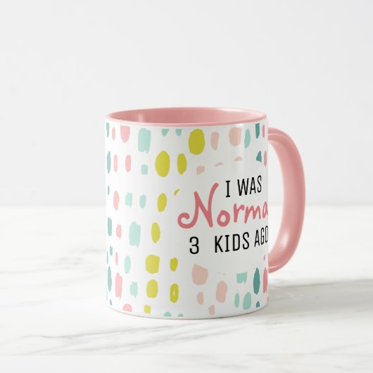Roze Funny Mug voor mama Mok (Voorkant rechts)