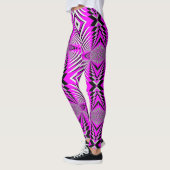 Roze Fuschia Pattern Handmade Yoga Pants Leggings (Links)