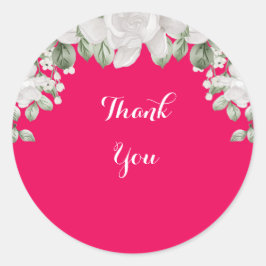 roze fushia ronde sticker