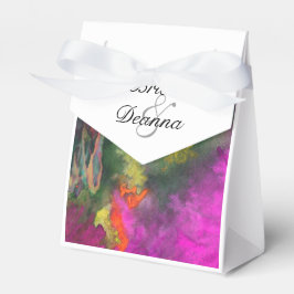 Roze fusievloer bedankdoosjes