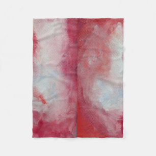 Roze Fusion Waterverf Art Fleece Deken