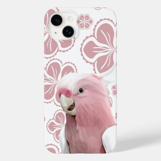 Roze Galah Kaketoe Roze Bloem Case-Mate iPhone Case (Achterkant)