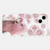Roze Galah Kaketoe Roze Bloem Case-Mate iPhone Case (Achterkant (horizontaal))