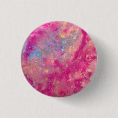Roze Galaxy badge Ronde Button 3,2 Cm (Voorkant)