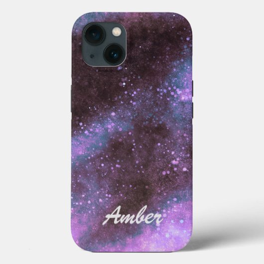 Roze Galaxy Glitters Abstract Persoonlijk Case-Mate iPhone Case (Achterkant)