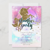 Roze Galaxy Magische Eenhoorn Sparkle Slumber Part Kaart (Voorkant)