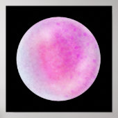 Roze Galaxy Orb – Roze en Wit Marmeren Print (Voorkant)