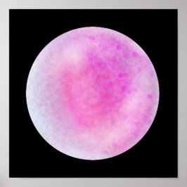 Roze Galaxy Orb – Roze en Wit Marmeren Print