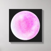 Roze Galaxy Orb – Roze en Witte Canvas Print (Voorkant)