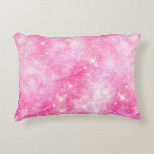 Roze Galaxy Universe Accent Kussen