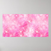 Roze Galaxy Universe Poster (Voorkant)