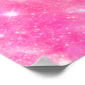 Roze Galaxy Universe Poster (Hoek)
