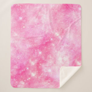 Roze Galaxy Universe Sherpa Deken