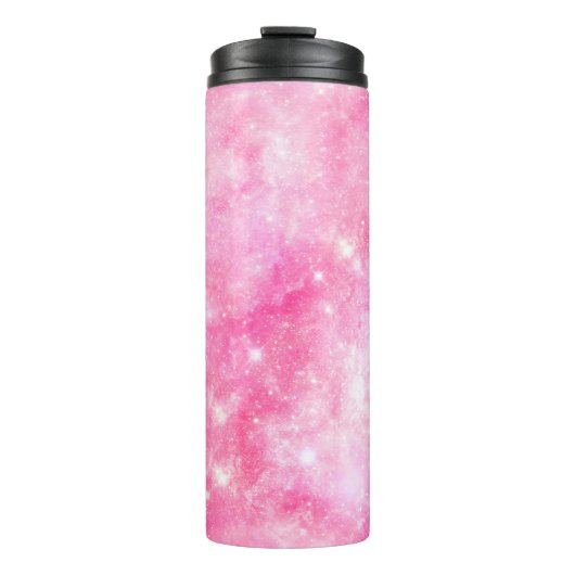 Roze Galaxy Universe Thermosbeker (Voorkant)
