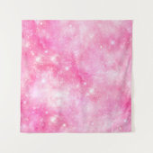 Roze Galaxy Universe Wandkleed (Voorkant (horizontaal))