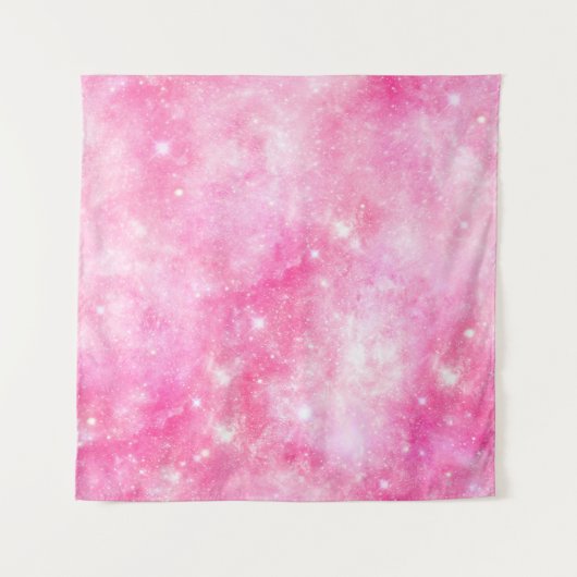 Roze Galaxy Universe Wandkleed (Voorkant)