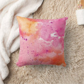 Roze Galaxy Watercolor Kussen (Deken)