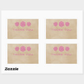 Roze gamer D20-desktop - Hartelijk dank, Stickers (Vel)