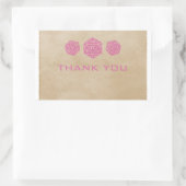 Roze gamer D20-desktop - Hartelijk dank, Stickers (Tas)