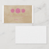 Roze gamer D20-dijkaart Plaatskaartje (Voorkant / Achterkant)