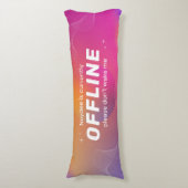 Roze Gamer Offline, Slapend Lichaamskussen (Voorkant Verticaal)