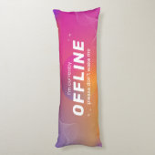 Roze Gamer Offline, Slapend Lichaamskussen (Achterkant (Verticaal))