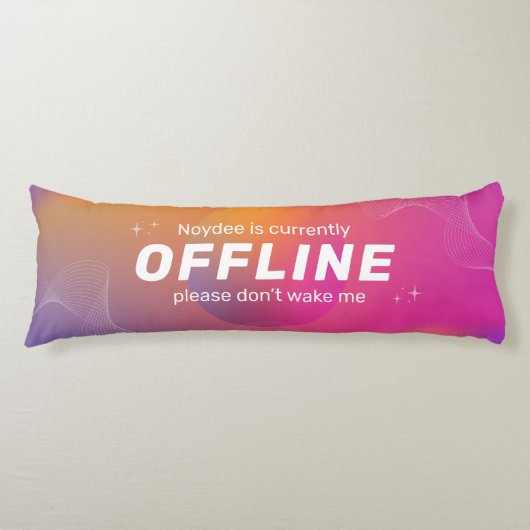 Roze Gamer Offline, Slapend Lichaamskussen (Voorkant)