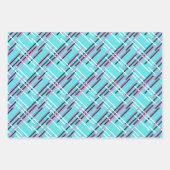 Roze Gamer Pixelated Gift Wrapping Paper Set (Voorkant 3)