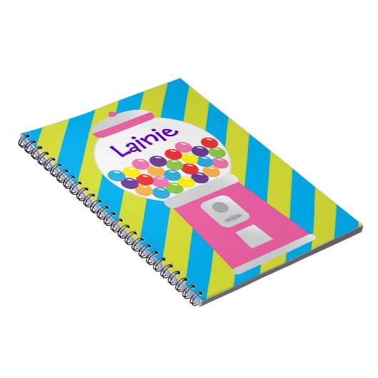 Roze gammaautomaat - Aangepaste laptop Notitieboek (Rechterzijde)