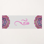 Roze Ganesha en Mandalas Yoga Mat (Voorkant (horizontaal))