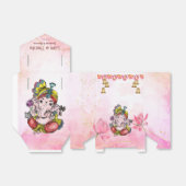 Roze Ganesha lotus indiaan dank u gunsten Bedankdoosjes (Uitgevouwen)