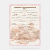 Roze Gans Libs Baby Shower Groepsspel Acryl Bord (Voorkant)