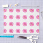 Roze Garbera Flower Pattern Tissue Paper Tissuepapier (Craft)