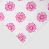 Roze Garbera Flower Pattern Tissue Paper Tissuepapier (Detail)