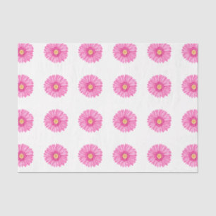 Roze Garbera Flower Pattern Tissue Paper Tissuepapier