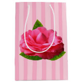 Roze Gardenia Medium Cadeauzakje (Voorkant)
