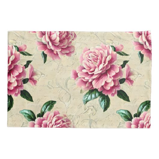 Roze Gardenias Kussensloop (Achterkant)