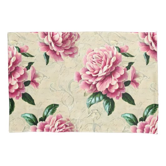 Roze Gardenias Kussensloop (Voorkant)