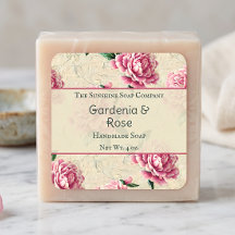 Roze Gardenia's Zeep Cosmetica