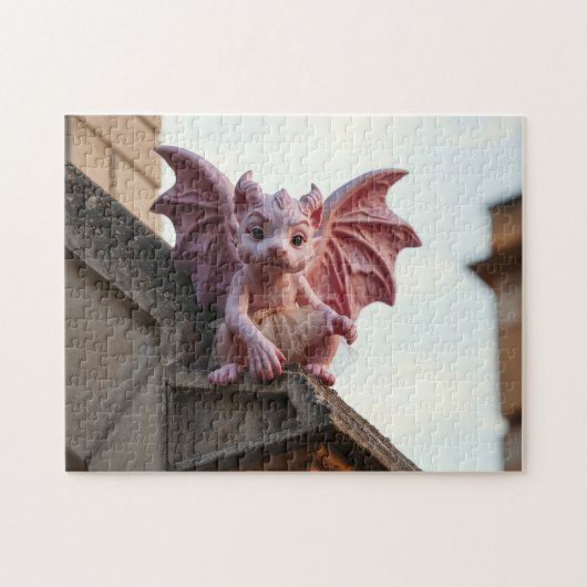 Roze Gargouille Legpuzzel (Horizontaal)