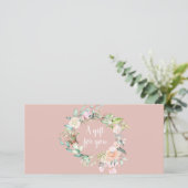 Roze Garland Roze Zakelijk Cadeau Certificaat (Staand voorkant)