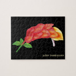 Roze garnaal Plant Vloerillustratie Legpuzzel