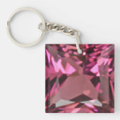 Roze Garnet 2 Sleutelhanger (Voorkant)