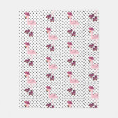 roze garza fleece deken (Voorkant)