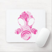 roze gasmaskercamera muismat (Met muis)