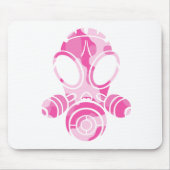 roze gasmaskercamera muismat (Voorkant)