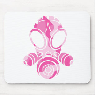 roze gasmaskercamera muismat